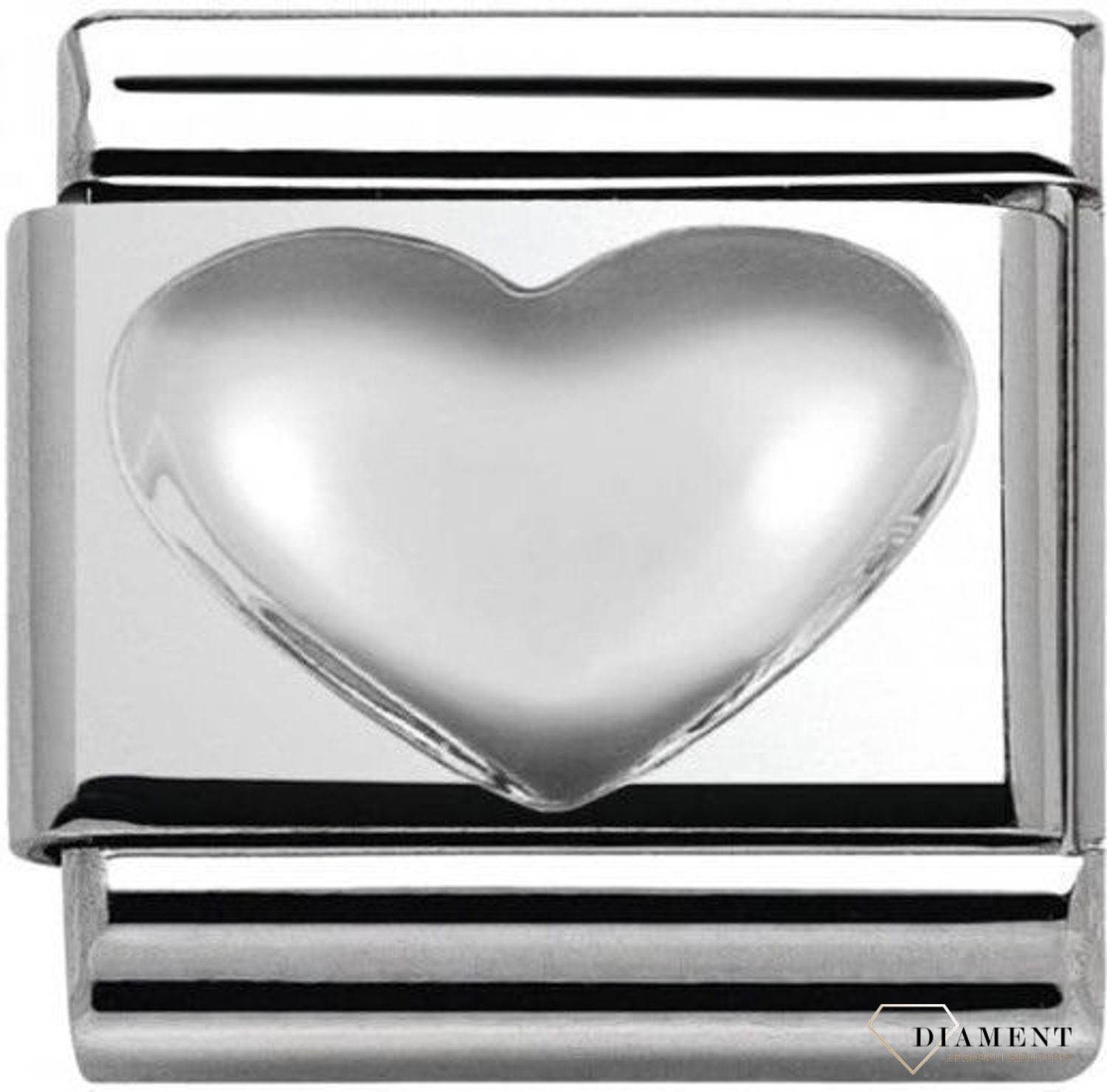 Nomination - Link 925 zawieszka srebro 'Wypukłe serce' 330106 01 biżuteria nomination nominatrion zawieszki nomination baza.jpg